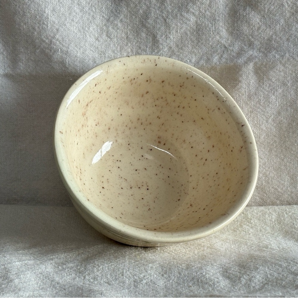 Speckled Cream Ceramic Bowl